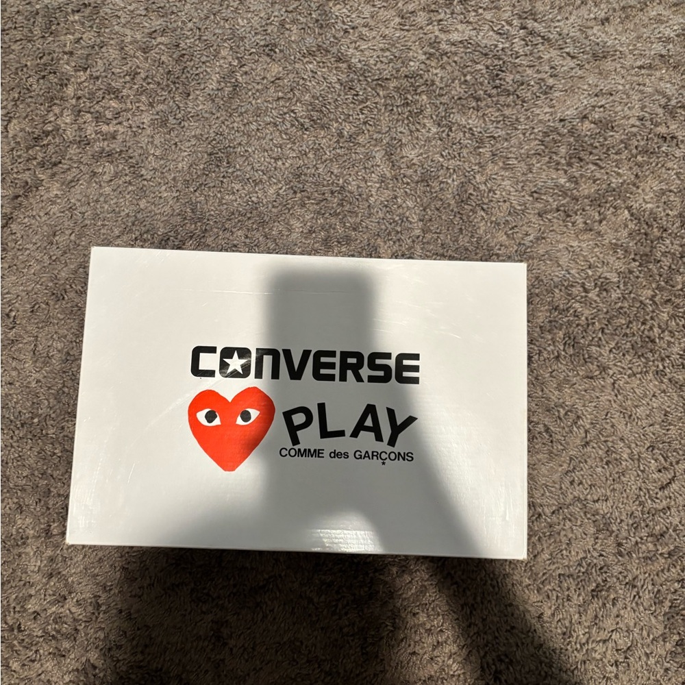 Converse Play White Box with Heart Logo